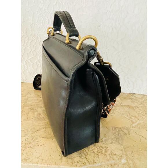 Vtg Coach Willis BLack Messenger CRosbody BAg 9927 - Picture 5 of 10